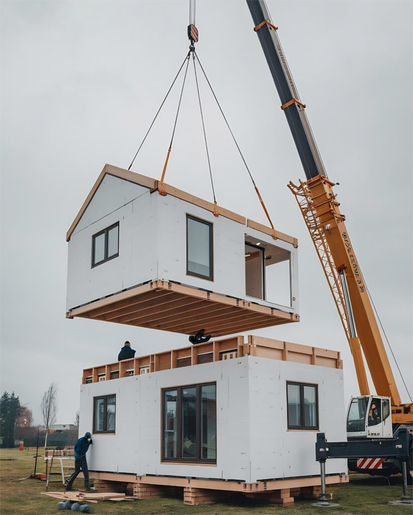 prefab house installation