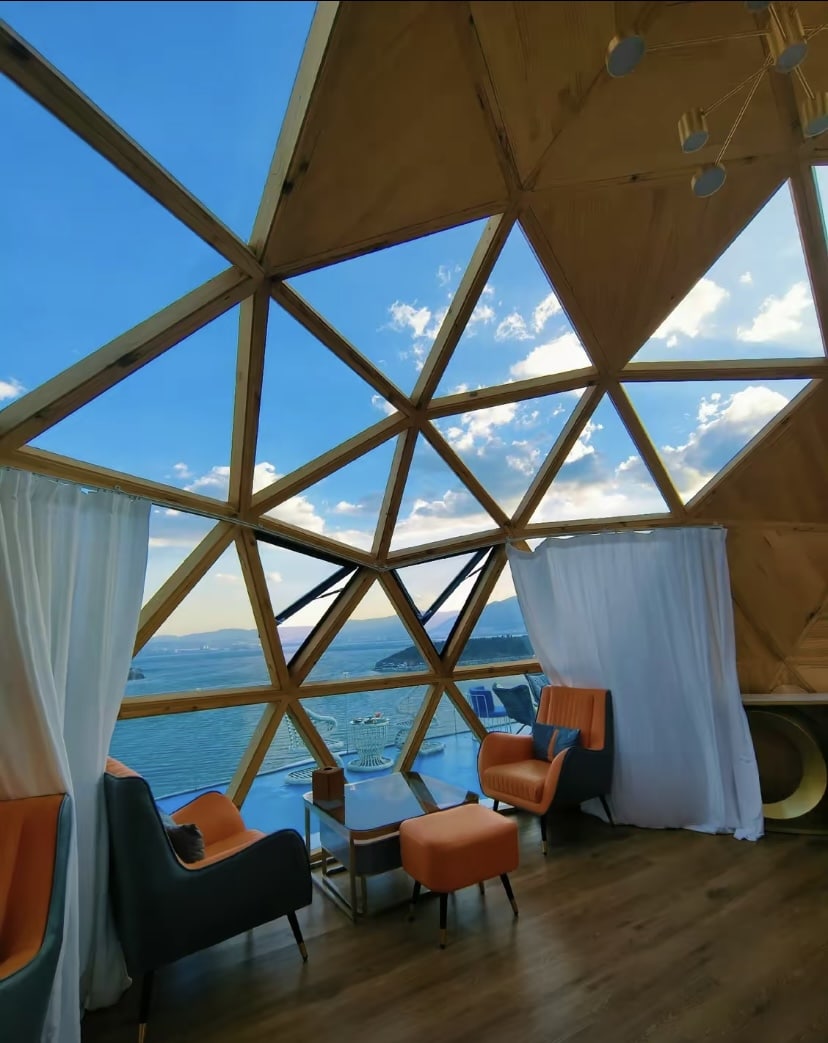 Inside of a capsule house