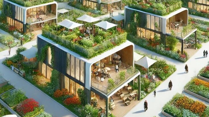 suburban agricultural area prefab homes