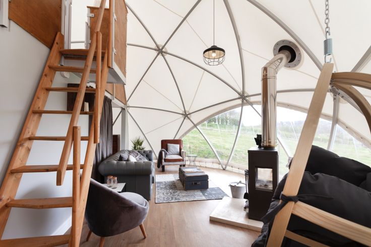 dome house interior open concept